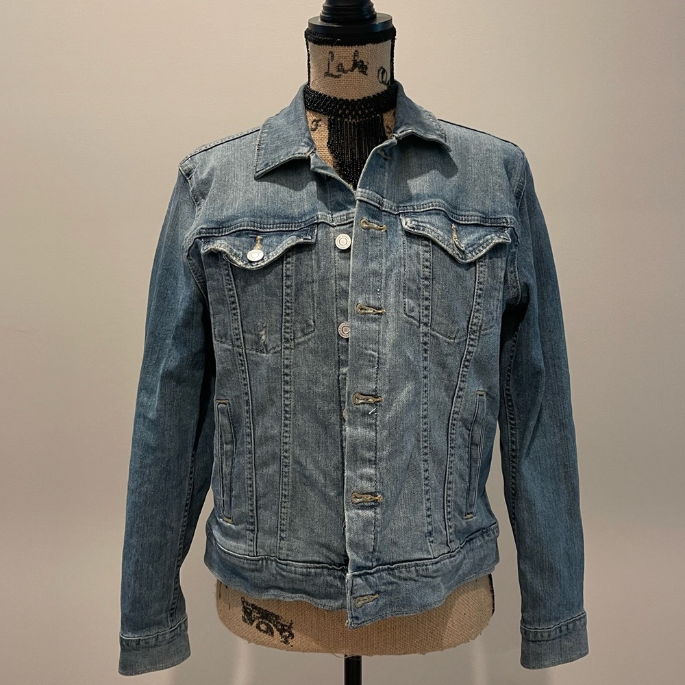 Lucky brand-tomboy trucker denim jacket